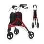 Walker, 3 wheels, 30.5 × 26.5 × 34–38 inches