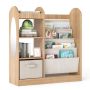 Children's furniture set with shelf and mirror, 4-tier, 87.5 × 90 × 30 cm