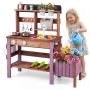 Children's Kitchen and Gardening Play Table, 15-Piece Accessory Set, 83.82 × 86.36 × 31.75 cm