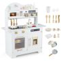 Children's play kitchen TM10214WH, 17 accessories, 80 × 90 × 40 cm