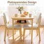 Dining chair with integrated shelf