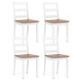 Dining Chairs, 4 pcs, Brown, 40.64 × 40.64 × 85.09 cm