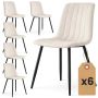 Стулья для столовой AKORD Furniture Factory LIVO, 6 шт, Бежевый, 45,5 × 87 × 43,5 см
