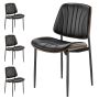Ēdamistabas krēsli VEVOR LS-6023A, 4 gab, 49,5 × 81 × 54,8 cm