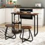 Dining set, 3-piece, 2 stools, 110 × 45 × 78 cm