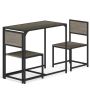 Dining set, 3-piece, Grey, 90 × 76 × 47 cm