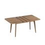 Ēdamistabas galds VASAGLE KDT090K01, Izvelkams, 140–180 cm, Brūns, 85 × 76,2 × 140–180 cm