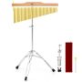 Bell-shaped percussion instrument, 36 bars, single row, 61 × 61 × 83–116 cm