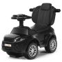 3-in-1 Ride-on Car, Black, 35 × 17 × 33 inches