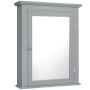 Mirror cabinet for the bathroom, brown, 2 floors, mounted on the wall