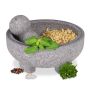 Кухонный инструмент Relaxdays 10042911.0, с пестиком, Серая, 20 × 9 см
