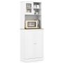 Kitchen storage cabinet, 5 shelves, 59.69 × 170.18 × 35.56 cm