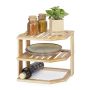 Virtuves plaukts Relaxdays 10036711.0, 2 plaukti, 27 × 24 × 25,5 cm