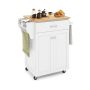 Kitchen island, with drawer and cabinet, 83 × 91 × 48 cm
