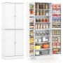 Kitchen pantry cabinet, 2 doors, 6 shelves, 60 × 166.5 × 35 cm