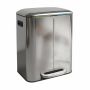 Virtuves atkritumu urna Relaxdays, 2 nodalījumi pa 20 l, Sudraba, 44,5 × 60 × 41 cm