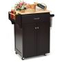 Kitchen cabinet, 3 adjustable shelf levels, Brown, 81.28 × 91.44 × 48.26 cm