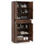 Kitchen cabinet, 4 doors, 3 shelves and a drawer, 76.2 × 182.88 × 40.64 cm