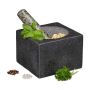 Кухонная ступка и пестик Relaxdays 10029961.0, набор из 2 предметов, 14,5 × 10,5 × 14,5 см