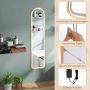 Full-length mirror, LED, free-standing or wall-mounted, Gold, 37 × 38 × 155 cm