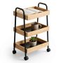 Vannas istabas plaukts Relaxdays, ar 3 plauktiem, 45,5 × 73 × 28 cm