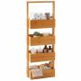 Полка для ванной Relaxdays, 4 открытые полки, 28 × 88 × 16 см