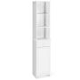 Bathroom cabinet, tall, 2 shelves, 34.3 × 163.8 × 30.5 cm