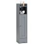 Bathroom cabinet, Corner, 1 door, 2 adjustable shelves, 17.78 × 19.05 × 80.01 cm