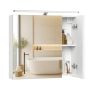 Bathroom cabinet with mirror VASAGLE, 3 doors, 70 × 60 × 15 cm