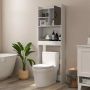 Bathroom cabinet above the toilet, 4 open shelves, 60 × 20 × 174 cm