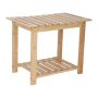 Табуретка для ванной с полкой Relaxdays, 53 × 42 × 33 см