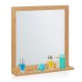 Vannas istabas spogulis Relaxdays 10044716.0, ar plauktu, 60 × 61,5 × 12 cm