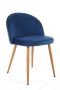 Set of 4 chairs SJ.075, dark blue