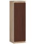 Hanging display cabinet NORE CLP H30, oak/dark brown