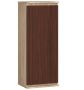 Hanging display cabinet NORE CLP H40, oak/dark brown