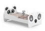 Children's bed Animals with mattress 144 cm x 80 cm x 70 cm, panda