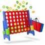 XXL stratēģiskā spēle Connect Four Relaxdays, 42 detaļas, 120 × 110 × 55 cm
