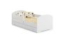 Children's bed Luk with drawer, mattress and barrier protection 144 cm x 77 cm x 56 cm