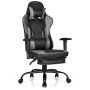 Gaming chair, Black, 58 × 67 × 121–131 cm