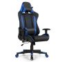Gaming chair, Blue, 73 × 127–137 × 66 cm