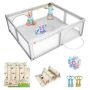 Playpen, with mattress, 50 balls, 206 × 185.5 × 68 cm