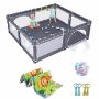 Playpen, with mattress, 50 balls, 206 × 185.5 × 68 cm