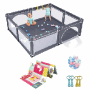 Playpen, with mattress, 50 balls, 206 × 185.5 × 68 cm