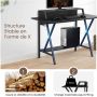Gaming table HW67593, Black, 122 × 104 × 60 cm