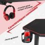 Gaming desk, Integrated mouse pad, 8 RGB modes, Black, 139.7 × 74.93 × 64.77 cm