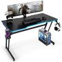 Gaming table, With brackets, Blue/black, 120 × 60 × 73 cm