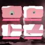 Gaming desk, Z-frame, Pink/black, 119.38 × 59.69 × 69.85 cm