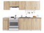 Kitchen cabinet set NORE Lima 2.4 m, oak/white