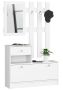 Hallway furniture set NORE, white