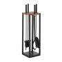 Kamīna instrumentu komplekts Relaxdays 10047794.0, 5 daļas, 20 × 78 × 20 cm